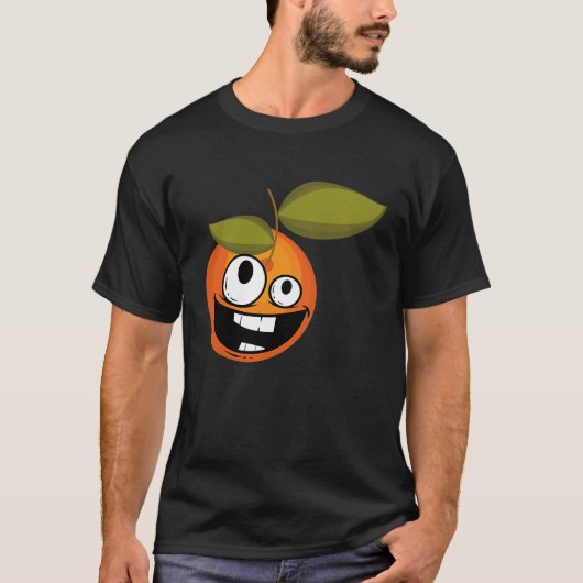 Happy smiling orange T-Shirt (Vorderseite)