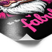 Happy Smokemas Funny Santa mit Big Cigar Fotodruck (Ecke)