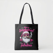 Happy Smokemas Funny Santa mit Big Cigar Tasche (Vorderseite)