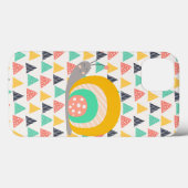 Happy Snail auf Dreiecken Case-Mate iPhone Hülle (Rückseite (Horizontal))