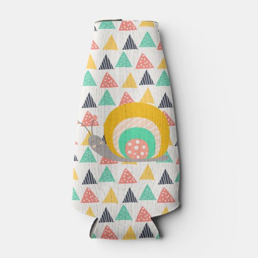 Happy Snail auf Dreiecken Flaschenkühler (Vorderseite)