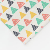 Happy Snail auf Dreiecken Fleecedecke (Ecke)