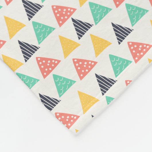 Happy Snail auf Dreiecken Fleecedecke (Ecke)