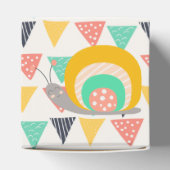 Happy Snail auf Dreiecken Geschenkschachtel (Oben)