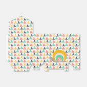 Happy Snail auf Dreiecken Geschenkschachtel (Ungefaltet)