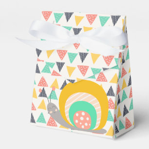 Happy Snail auf Dreiecken Geschenkschachtel
