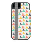 Happy Snail auf Dreiecken Incipio iPhone Geldbeutel-Hülle (Folio Rückseite)