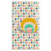 Happy Snail auf Dreiecken Kleine Geschenktüte (Rückseite)