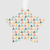 Happy Snail auf Dreiecken Ornament (Rückseite)