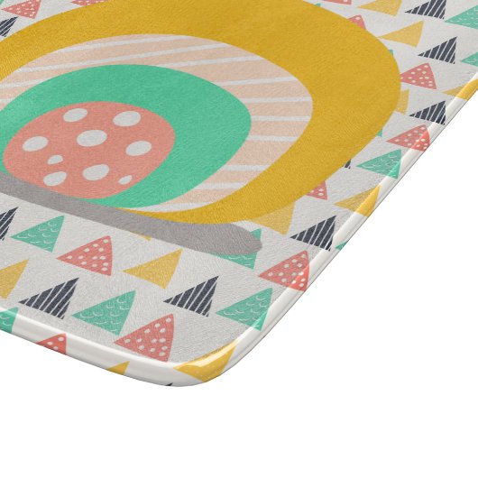 Happy Snail auf Dreiecken Schneidebrett (Ecke)