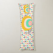 Happy Snail auf Dreiecken Seitenschläferkissen (Rückseite (Vertikal))