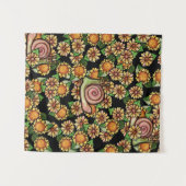 Happy Snail Blume Wandteppich (Vorderseite (Horizontal))