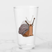 Happy Snail Glass - Malerei Glas (Rückseite)