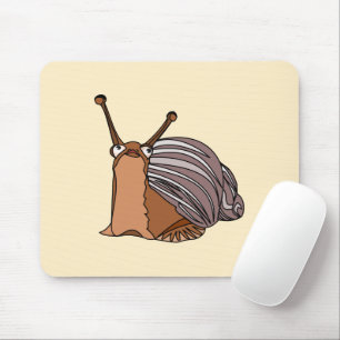 Happy Snail Mouse Pad - Malerei - Ihre Farben Mousepad