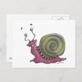 Happy snail postkarte (Vorne/Hinten)