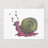 Happy snail postkarte (Vorderseite)