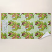 Happy Snails auf dem Salzwasser Lago Maggiore Strandtuch (Vorderseite)