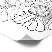 Happy Snails auf der Seite "Lettuce Leafs Art Colo Poster (Ecke)