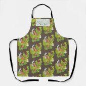 Happy Snails auf Lettuce Leaf Art Schürze (Vorderseite)