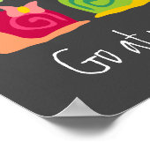 Happy snails niedliche Schnecken nach eigenem Temp Poster (Ecke)