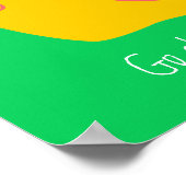 Happy snails niedliche Schnecken nach eigenem Temp Poster (Ecke)