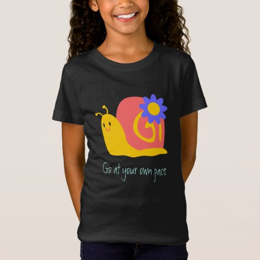 Happy snails niedliche Schnecken nach eigenem Temp T-Shirt (Vorderseite)