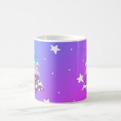 Happy Snow Covered Trees mit Star Gradient Kaffeetasse (Mittel)