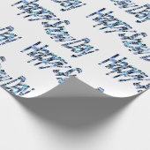 Happy Snow Day Wrapping Paper Geschenkpapier (Ecke)