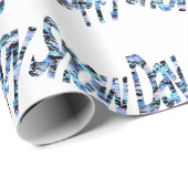Happy Snow Day Wrapping Paper Geschenkpapier (Rolleneckpunkt)