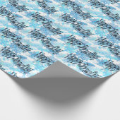 Happy Snow Day Wrapping Paper Geschenkpapier (Ecke)