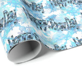 Happy Snow Day Wrapping Paper Geschenkpapier (Rolleneckpunkt)