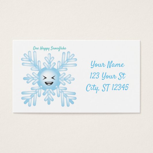 Happy Snowflake Emoticon Thunder_Cove (Vorderseite)
