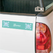 Happy Snowflake Emoticon Thunder_Cove Autoaufkleber (Auf Lkw)