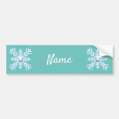 Happy Snowflake Emoticon Thunder_Cove Autoaufkleber (Vorne)