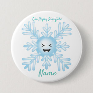 Happy Snowflake Emoticon Thunder_Cove Button