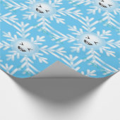 Happy Snowflake Emoticon Thunder_Cove Geschenkpapier (Ecke)