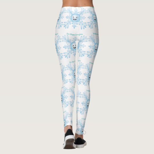 Happy Snowflake Emoticon Thunder_Cove Leggings (Rückseite)