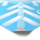Happy Snowflake Emoticon Thunder_Cove Poster (Ecke)