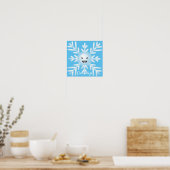 Happy Snowflake Emoticon Thunder_Cove Poster (Küche)