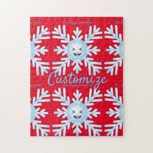 Happy Snowflake Emoticon Thunder_Cove Puzzle (Vertikal)