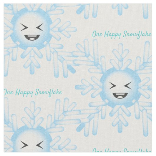 Happy Snowflake Emoticon Thunder_Cove Stoff (Nahaufnahme)