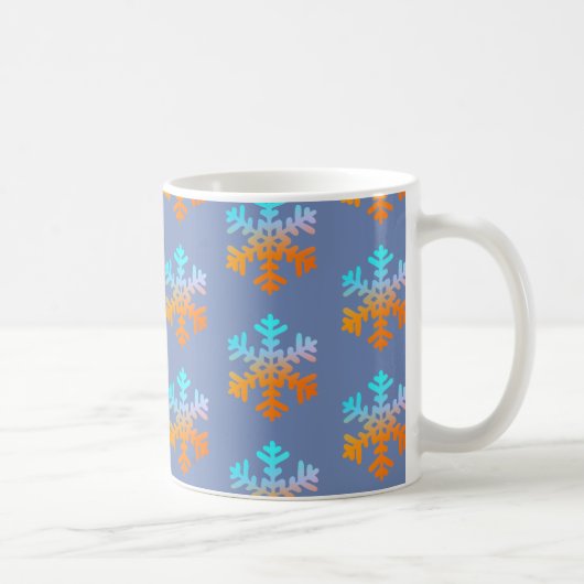 Happy Snowflakes Klassische Weiße Tasse (Rechts)