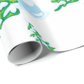 Happy Snowman Cartoon Geschenkpapier (Rolleneckpunkt)