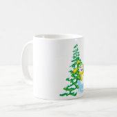 Happy Snowman Cartoon Kaffeetasse (Vorderseite Links)
