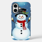 Happy Snowman Case-Mate iPhone Hülle (Rückseite)