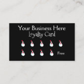 Happy Snowman Christmas Loyalty Treuekarte (Vorderseite)