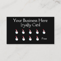 Happy Snowman Christmas Loyalty