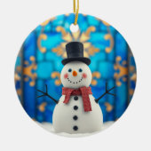 Happy Snowman Christmas Ornament (Vorne)
