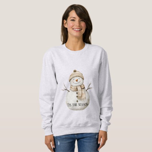 Happy Snowman Christmas Sweatshirt (Vorne ganz)