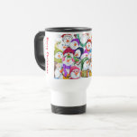 Happy Snowman Christmas Travel Mug Reisebecher<br><div class="desc">Reisen Schläger mit Happy Snowmans Weihnachts-Party Funny Zeichnend Snowman Celebration Travel Mug - oder wählen / Fügen Sie Ihren einzigartigen Text / Schriftart / Farbe - Make Your Special Gift - Umgestalten und verschieben oder entfernen und fügen Sie Elemente / Bild mit Anpassungswerkzeug ! Zeichn und Design von MIGNED. Sie...</div>
